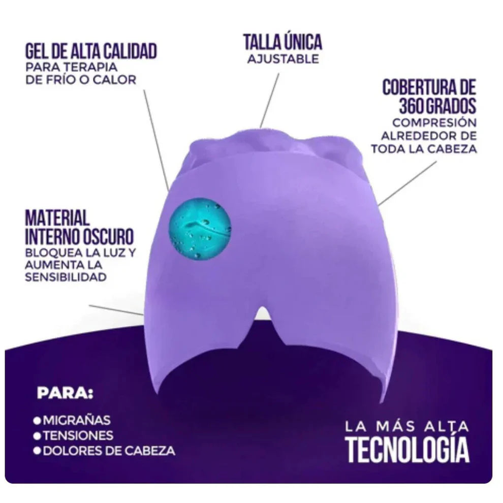 GORRO GEL TERAPEUTICO ANTI MIGRAÑA