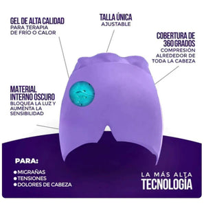 GORRO GEL TERAPEUTICO ANTI MIGRAÑA